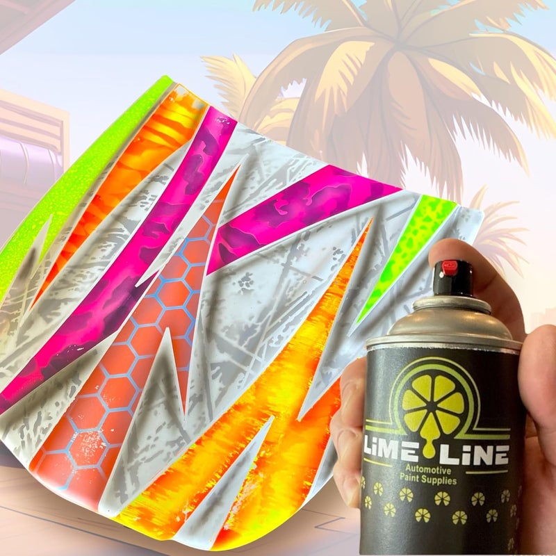 LiME LiNE Premium Automotive Basecoat Aerosol Spray Paint - Fast Drying- Custom Paint, Must Be Clearcoated! (Neon Green) - Image 2
